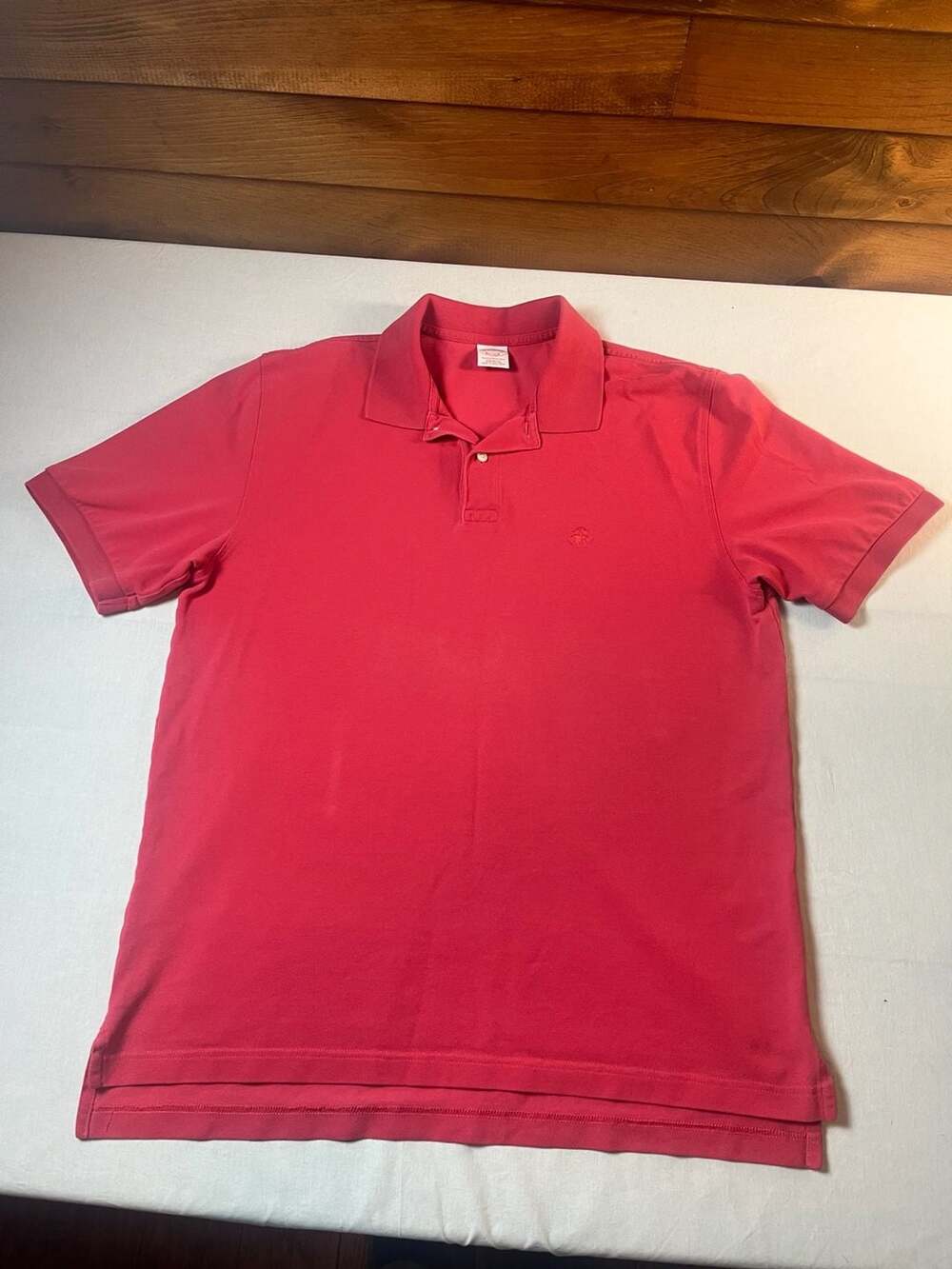 Brooks Brothers Performance Polo Original Fit Red 100% Cotton Size L